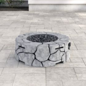 9'' H x 28'' W Fiber Reinforced Concrete Outdoor Fire pit 9'' H x 28'' W Fiber Reinforced Concrete Outdoor Fire pit